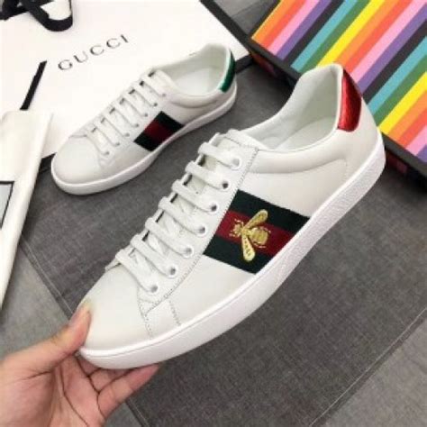 gucci white bee ace sneakers replica|gucci ace bee platform sneakers.